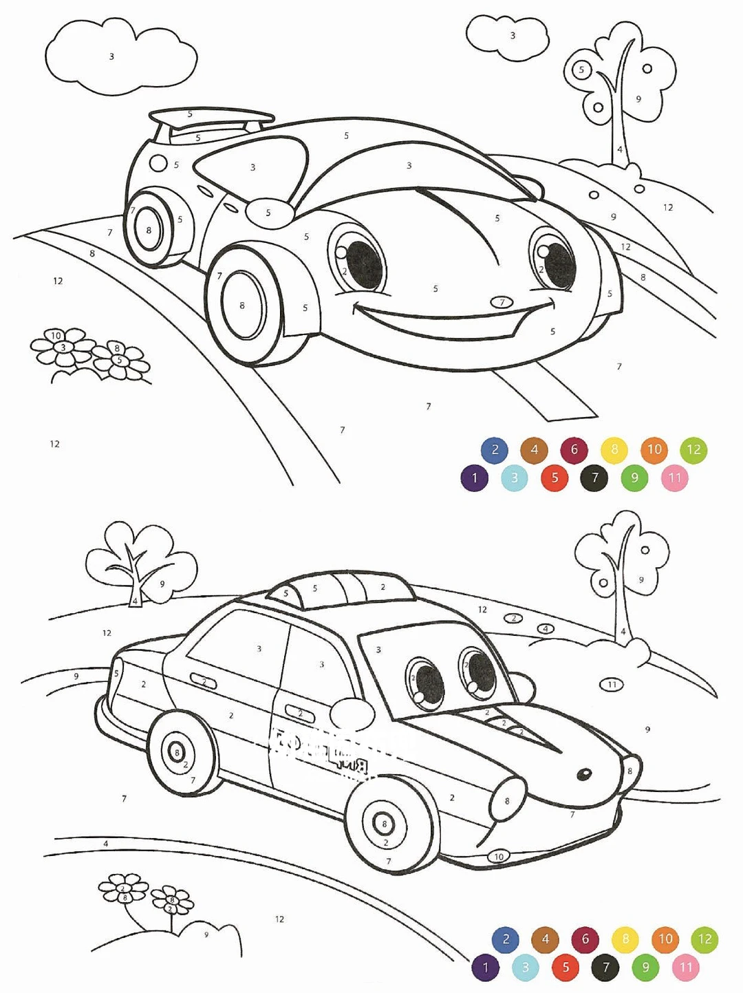 color by number books for adults - printable coloring pages for kids