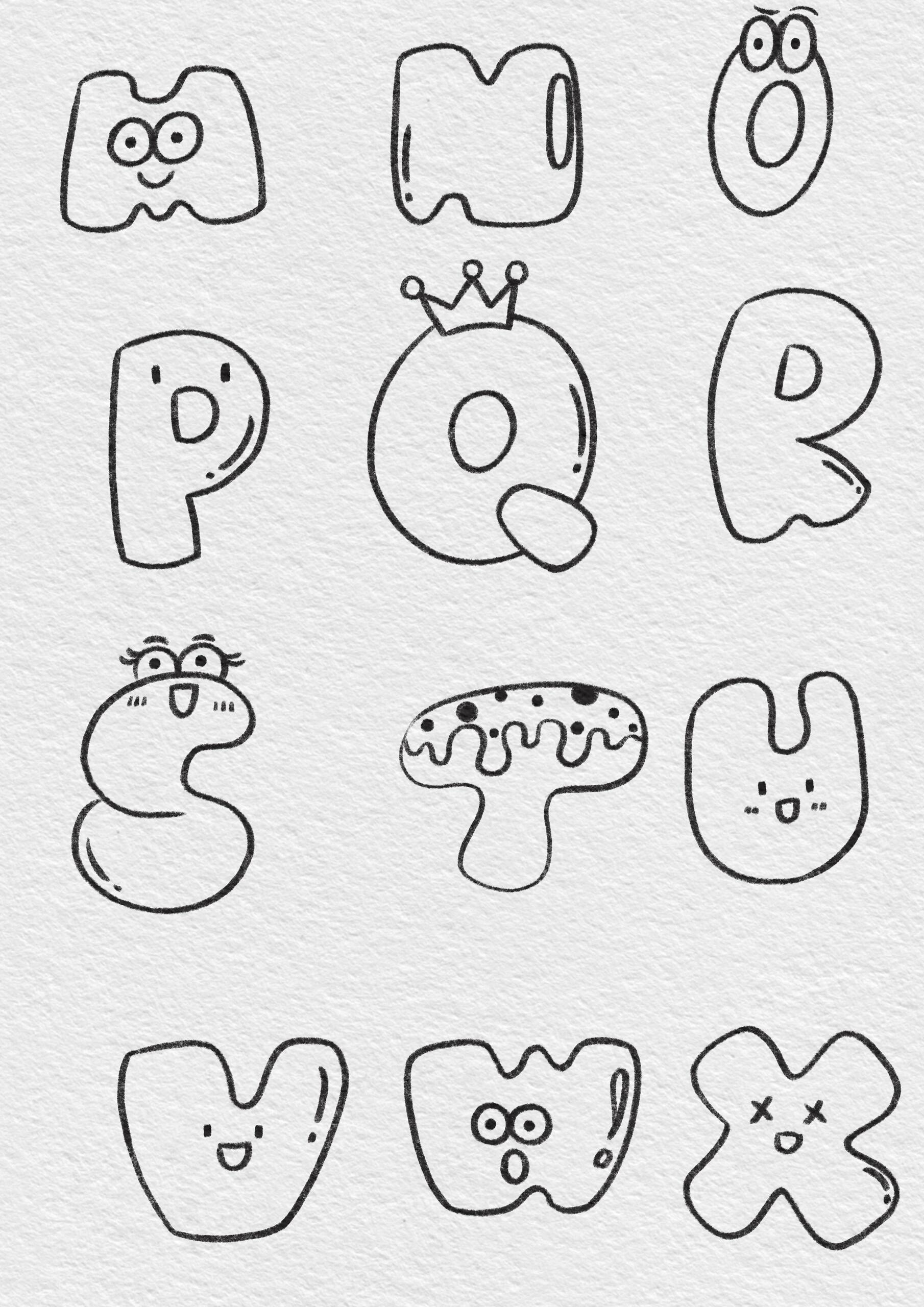 letters of the alphabet coloring pages - kids coloring pages