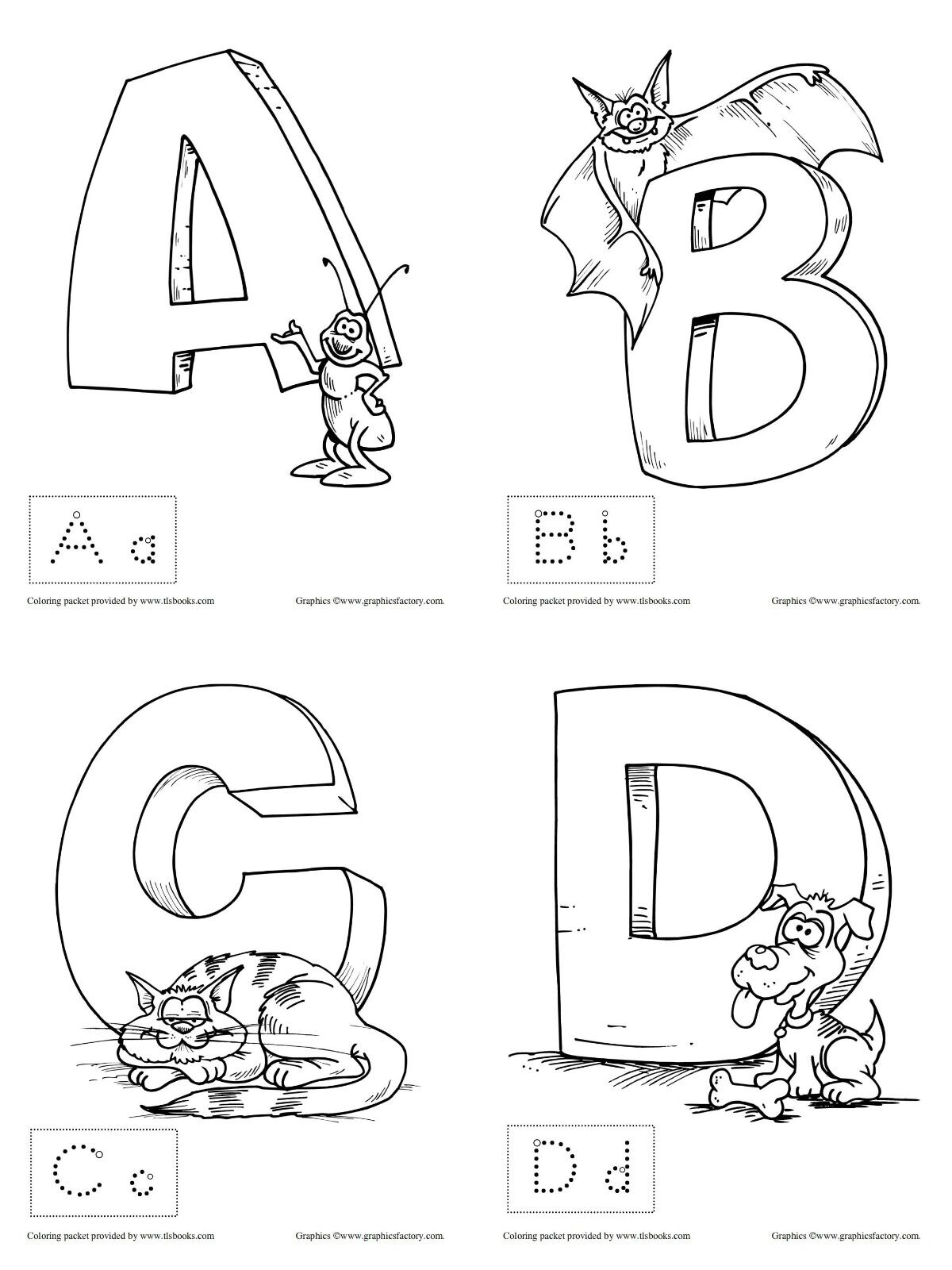 alphabet letters coloring pages - coloring page for kids