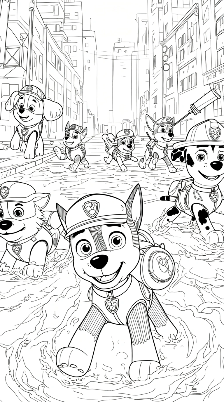 paw patrol coloring pages - adult coloring books