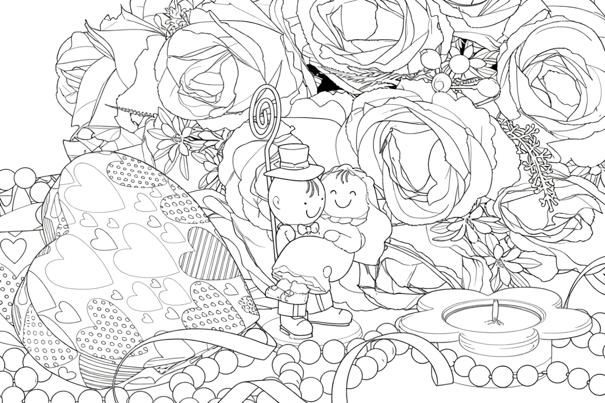 valentine's day color pages - free coloring pages