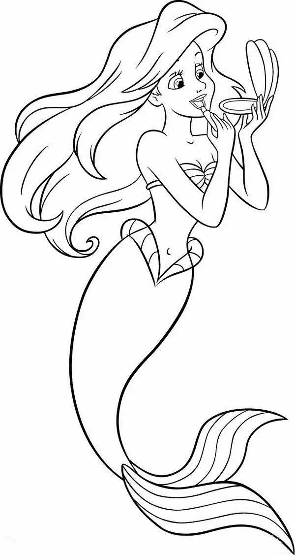 mermaid coloring pages print - coloring pages for kids