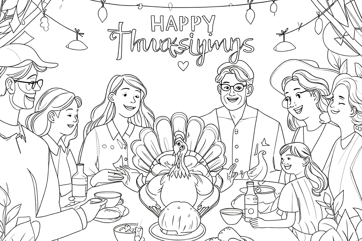 free thanksgiving coloring pages - cute coloring pages