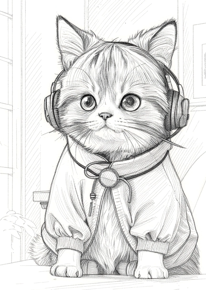 cat coloring pages printable - coloring page
