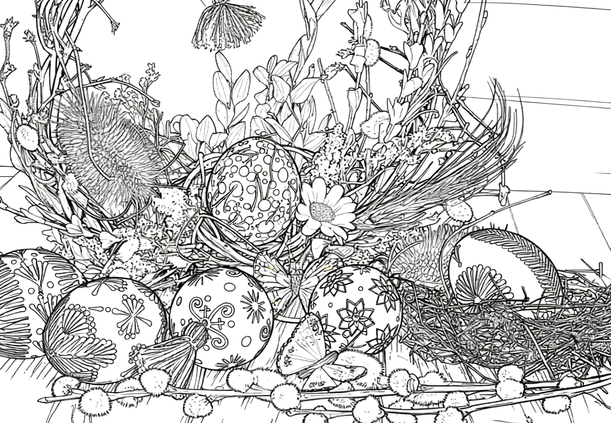 easter egg coloring page - free printable coloring pages