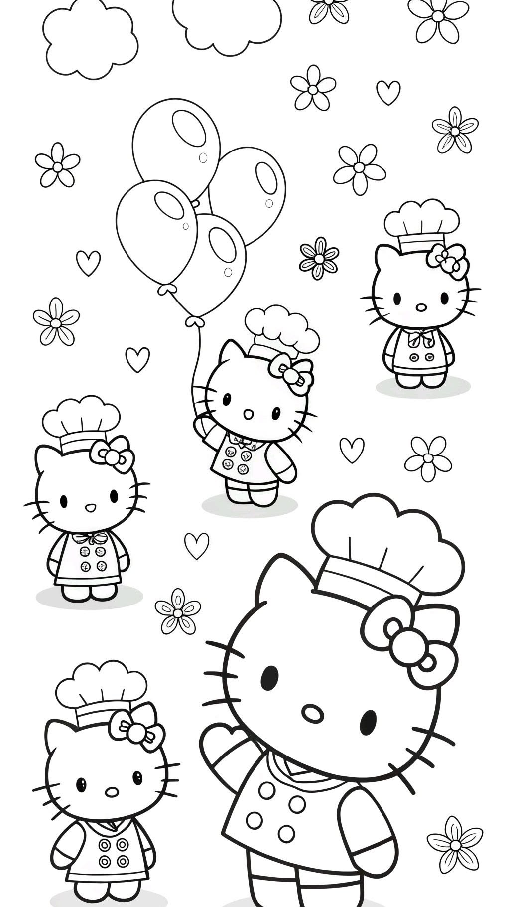 hello kitty printable coloring pages - free coloring pages