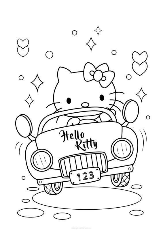 hello kitty coloring pages printable - coloring sheets