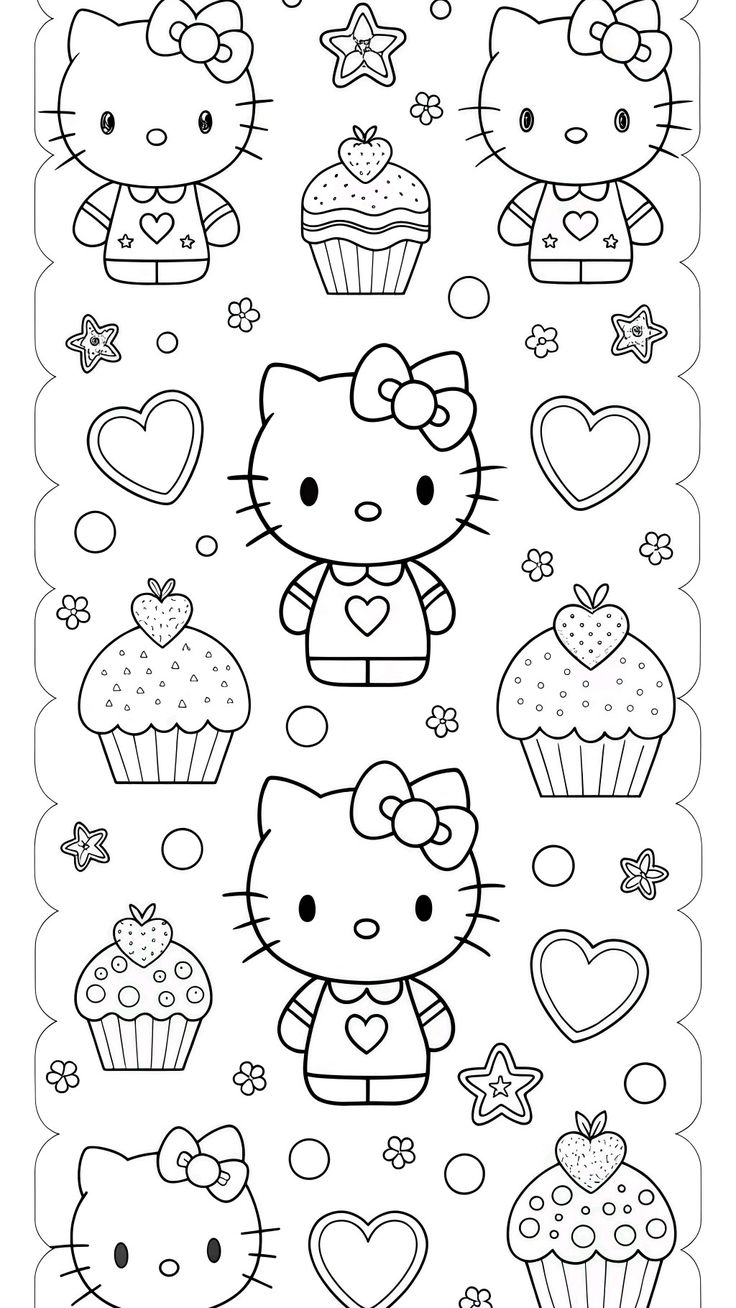 coloring pages printable hello kitty - coloring sheets