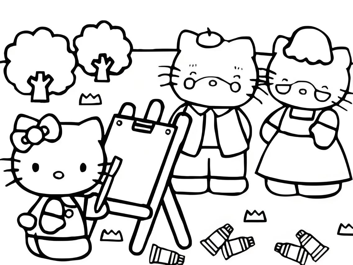 hello kitty coloring pages - coloring pages
