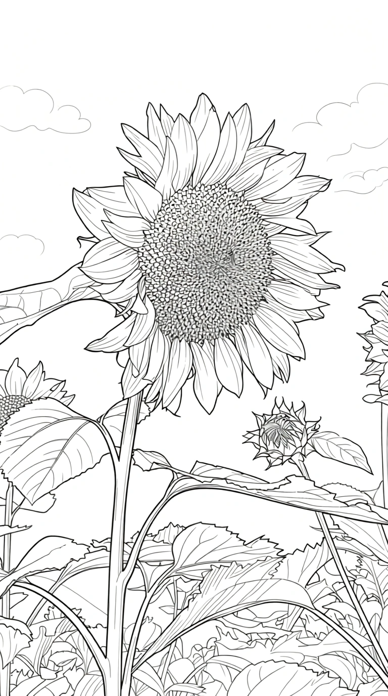 coloring page of a flower - coloring pages for kids