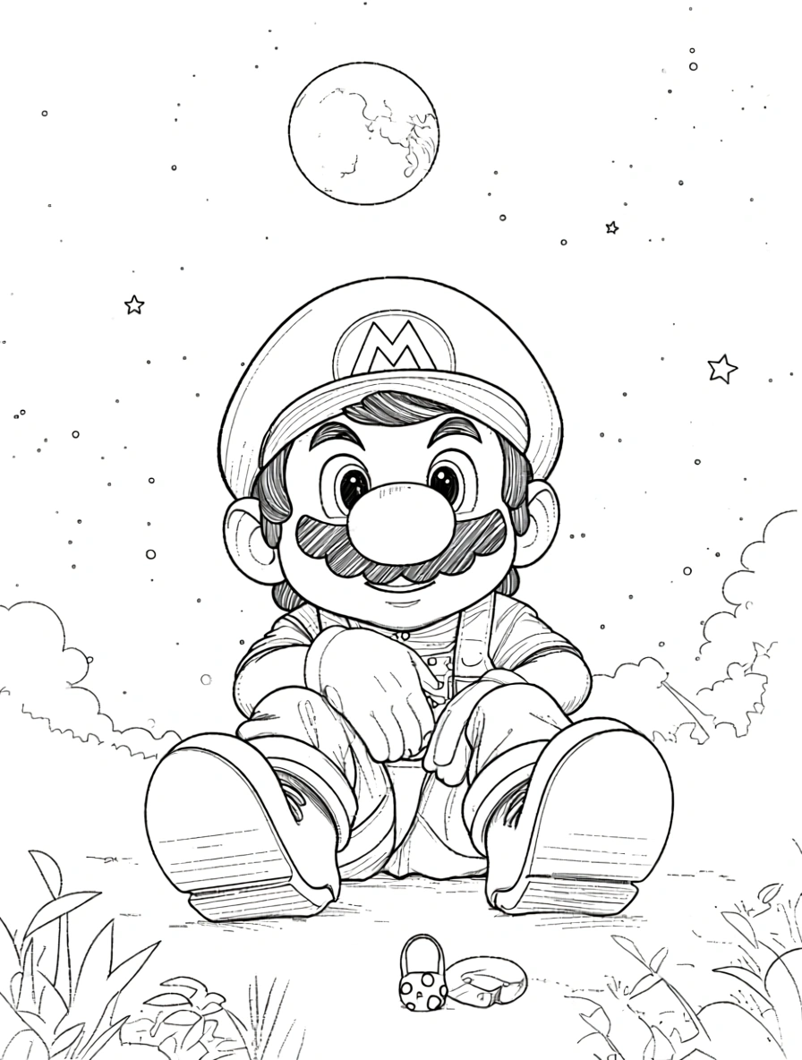 mario coloring page - coloring books