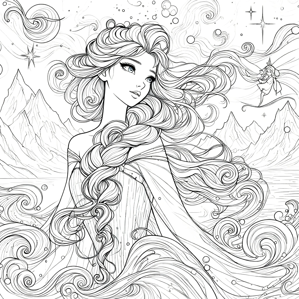 elsa and anna coloring pages - free coloring pages